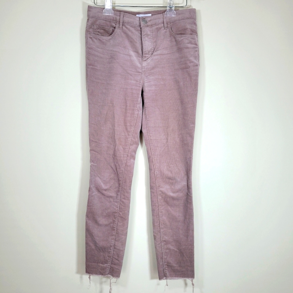 Made and Loved LOFT Tan/Lavender High Waist Skinny Jeans, Size 4